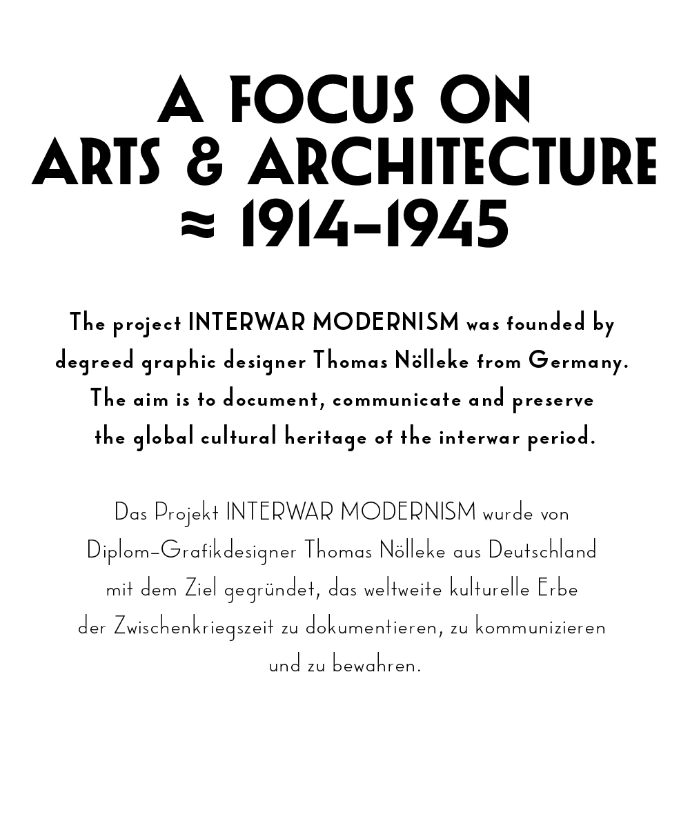 ARTS & ARCHITECTURE 1918—1939
